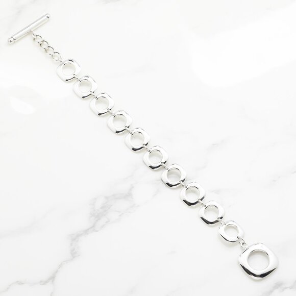 Silver Tiffany & Co. Square Cushion Bracelet - Picture 1 of 4